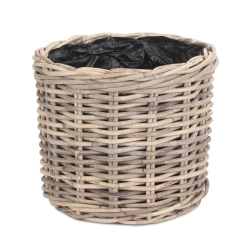 August Grove Dunnes 2 Piece Rattan Plant Pot Set Wayfair.co.uk